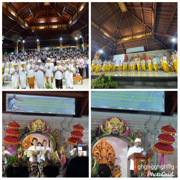 Kegiatan pentas seni budaya desa dalung