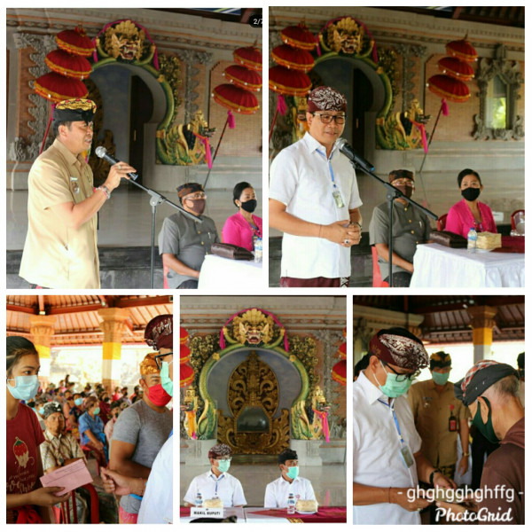 Penyerahan BLT Dana Desa tahap II triwulan 2 Desa Dalung