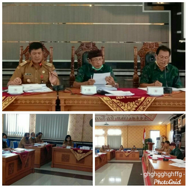 Rapat Koordinasi Musyawarah penyesuaian APBDes Perubahan tahun 2020 Desa Dalung