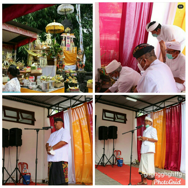 Kegiatan Pemelaspas serta mendem Pedagingan Pasar Desa Dalung