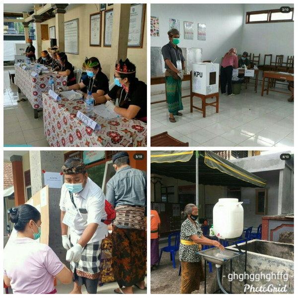 Kegiatan Pemilihan Bupati dan Wakil Bupati Badubg tahun 2020 di Desa Dalung