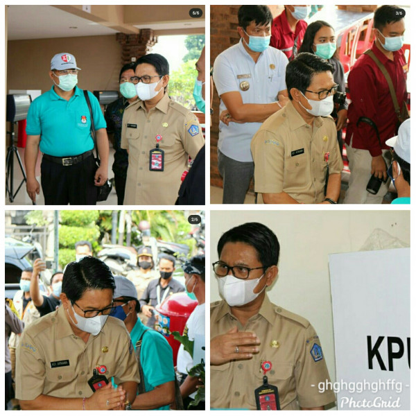 Kegiatan Pemantauan TPS di Desa Dalung oleh Sekda Kabupaten Badung dan SKPD di Lingkungan Kabupaten Badung