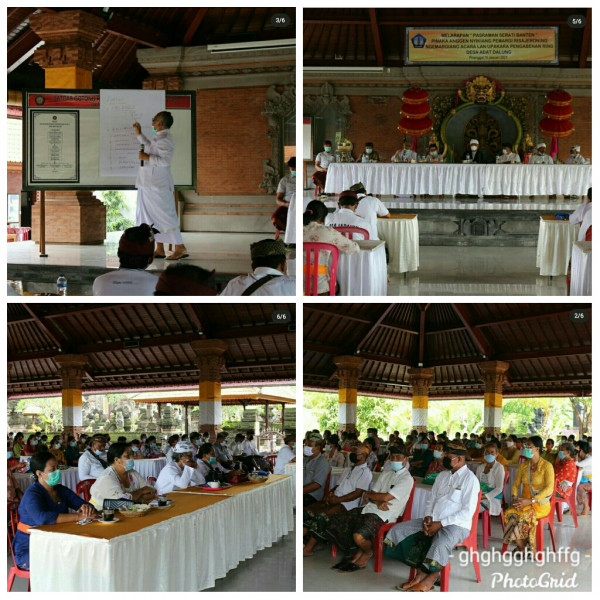 Kegiatan Pesraman Serati Banten Upacara dan Upakara Pengabenan di Desa Dalung