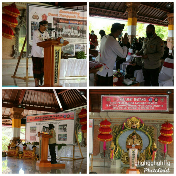 Penilaian Lomba Desa Tangguh Dewata Satgas Gotong Royong Pencegahan Covid-19 Desa Dalung