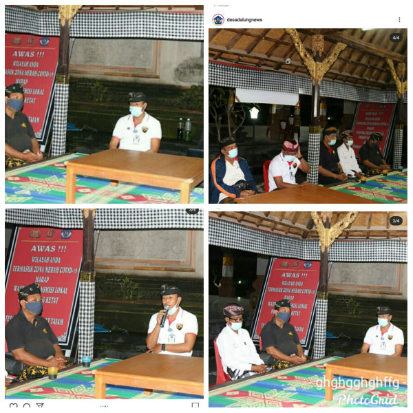 Rapat Koordinasi Pembahasan PPKM Skala mikro di Desa Dalung