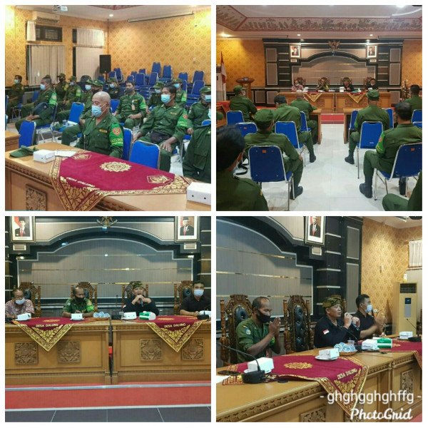 Rapat Koordinasi dan Evaluasi Kegiatan Linmas Desa Dalung