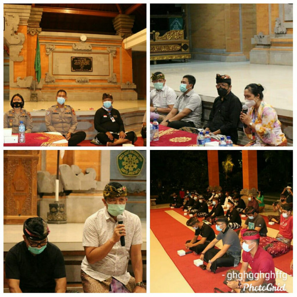 Sosialisasi Narkotika dan Pengarahan Perpanjangan PPKM tahap 3 di Desa Dalung