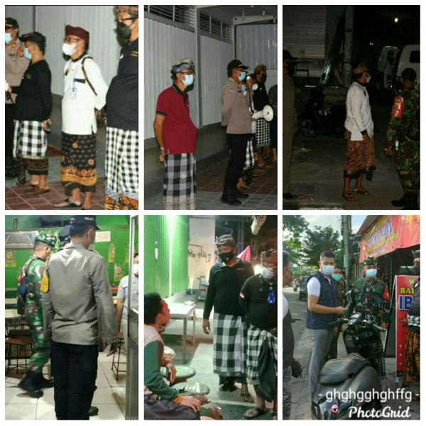 Pemantauan dan Himbauan Kepada Masyarakat terkait PPKM di Desa Dalung