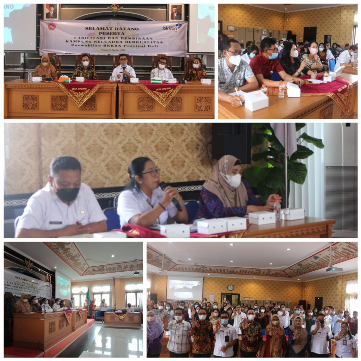 Kegiatan fasilitasi dan pembinaan kampung Keluarga Berkualitas Desa dalung.