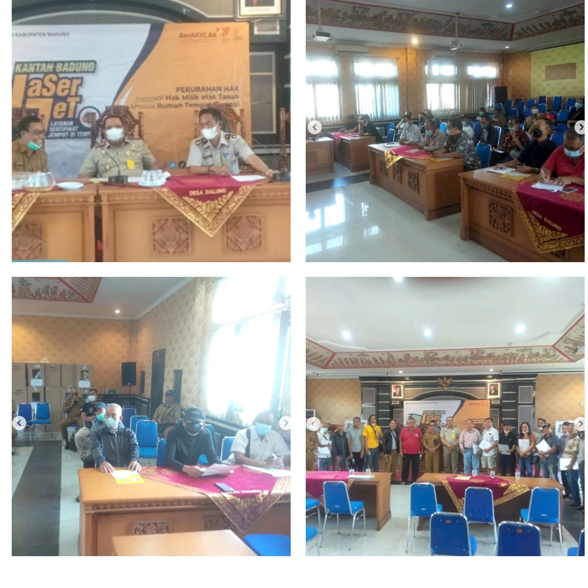 Kegiatan Sosialisasi Program LaSerJet ( Layanan Sertifikat Jemput Di Tempat)