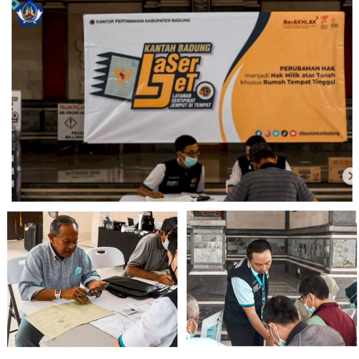 Kegiatan Pelayanan Program LaSerJet ( Layanan Sertifikat Jemput Di Tempat)