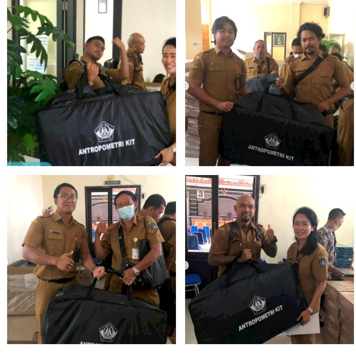 Penyerahan Antropometri Kit kepada masing-masing Kelian Banjar Dinas se Desa Dalung.