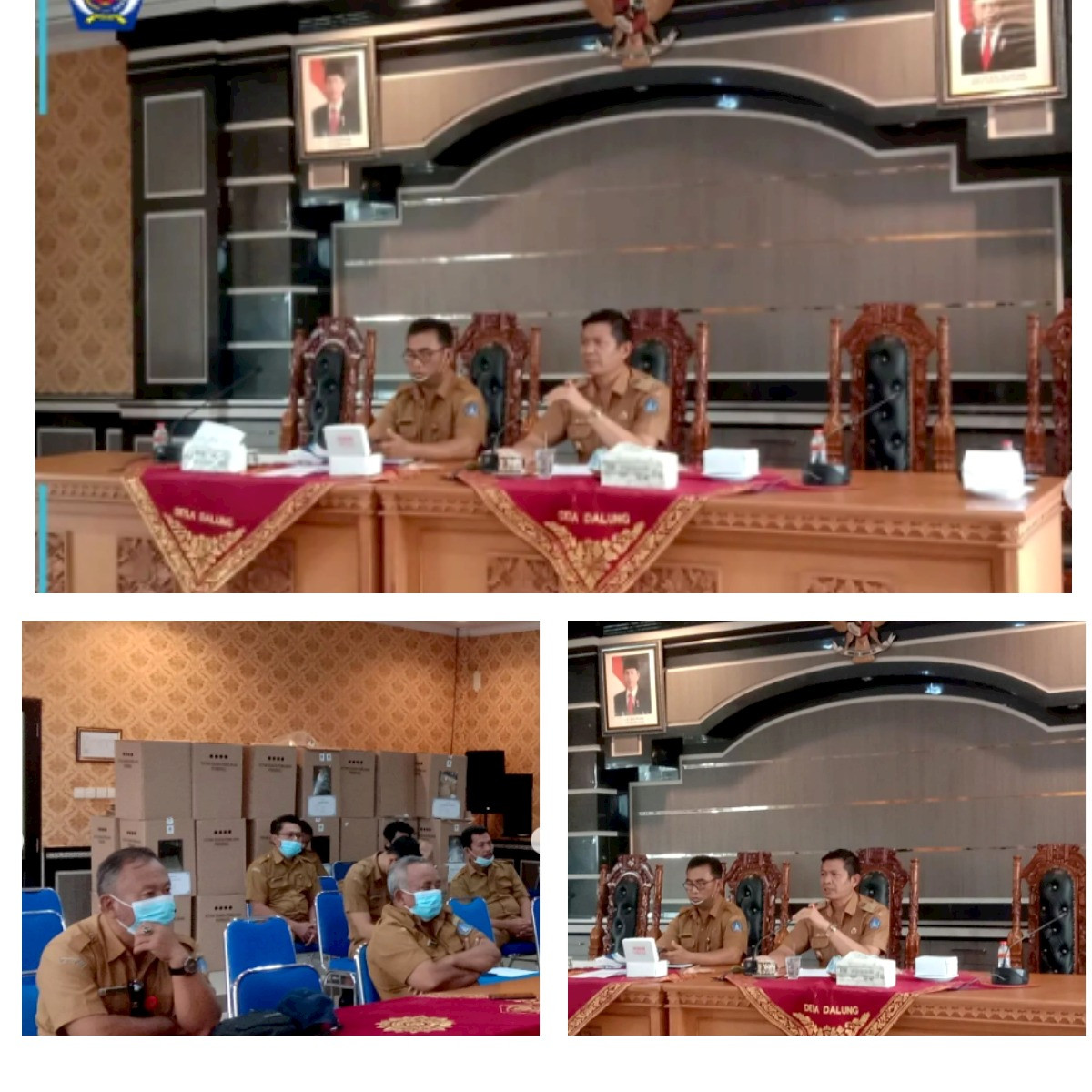 Kegiatan rapat rutin Pemerintah Desa Dalung