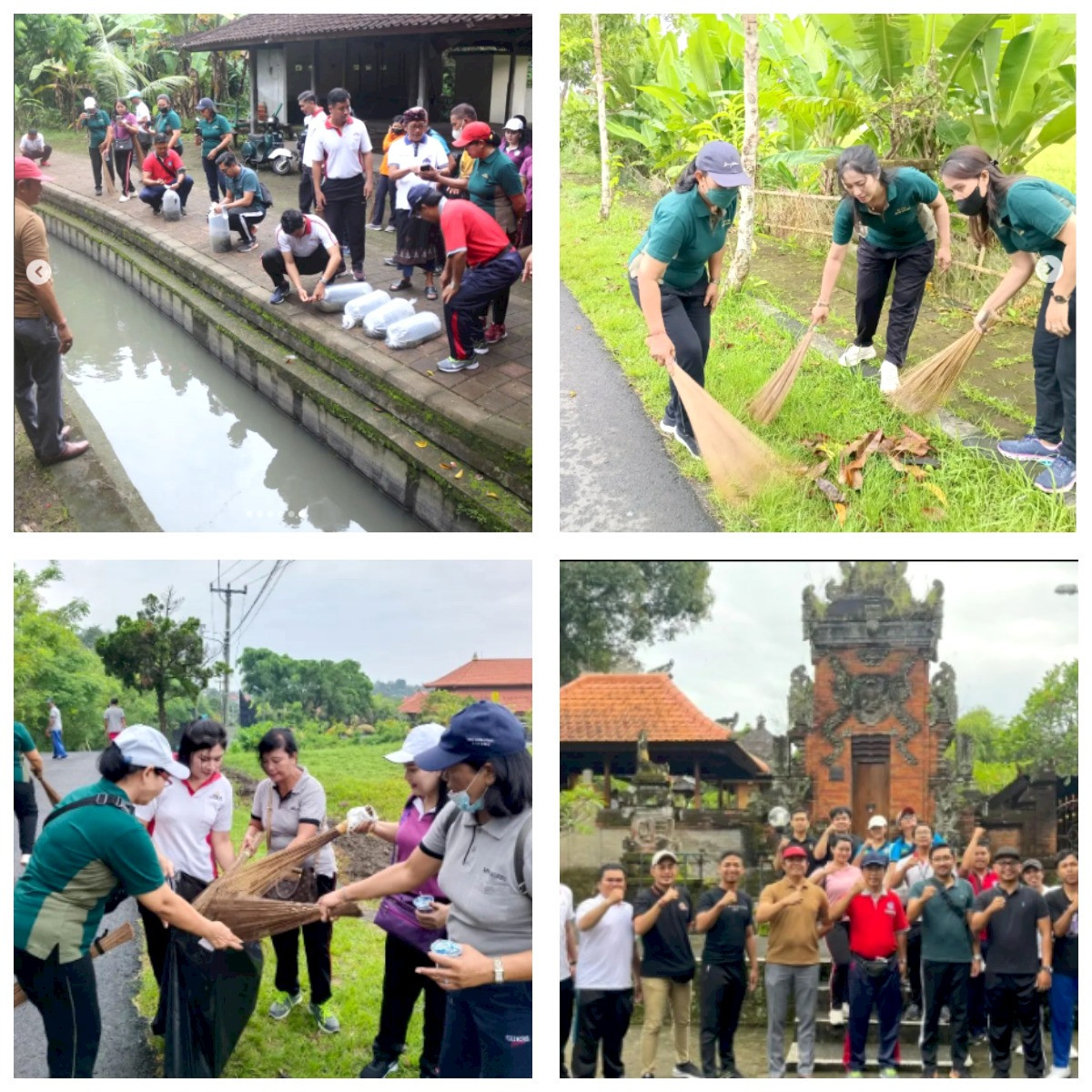 Kegiatan GERMAS (Gerakan Masyarakat Sehat) dan Penebaran Benih Ikan Desa Dalung Bersih dan Hijau