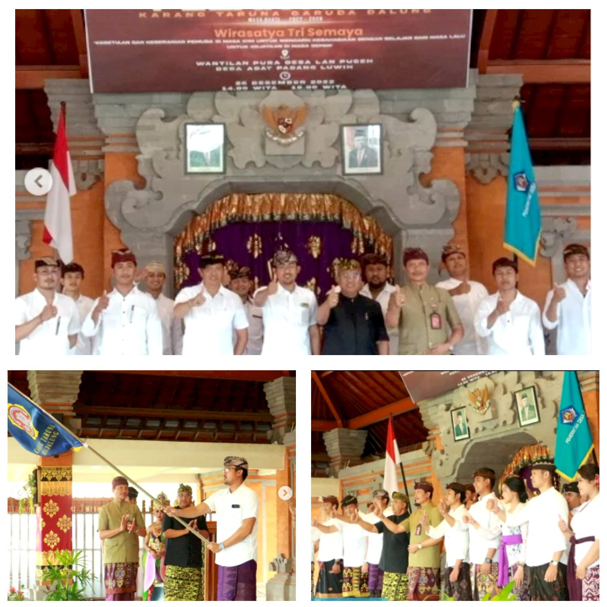 Pelantikan Pengurus Karang Taruna Desa Dalung masa bakti 2022/2028