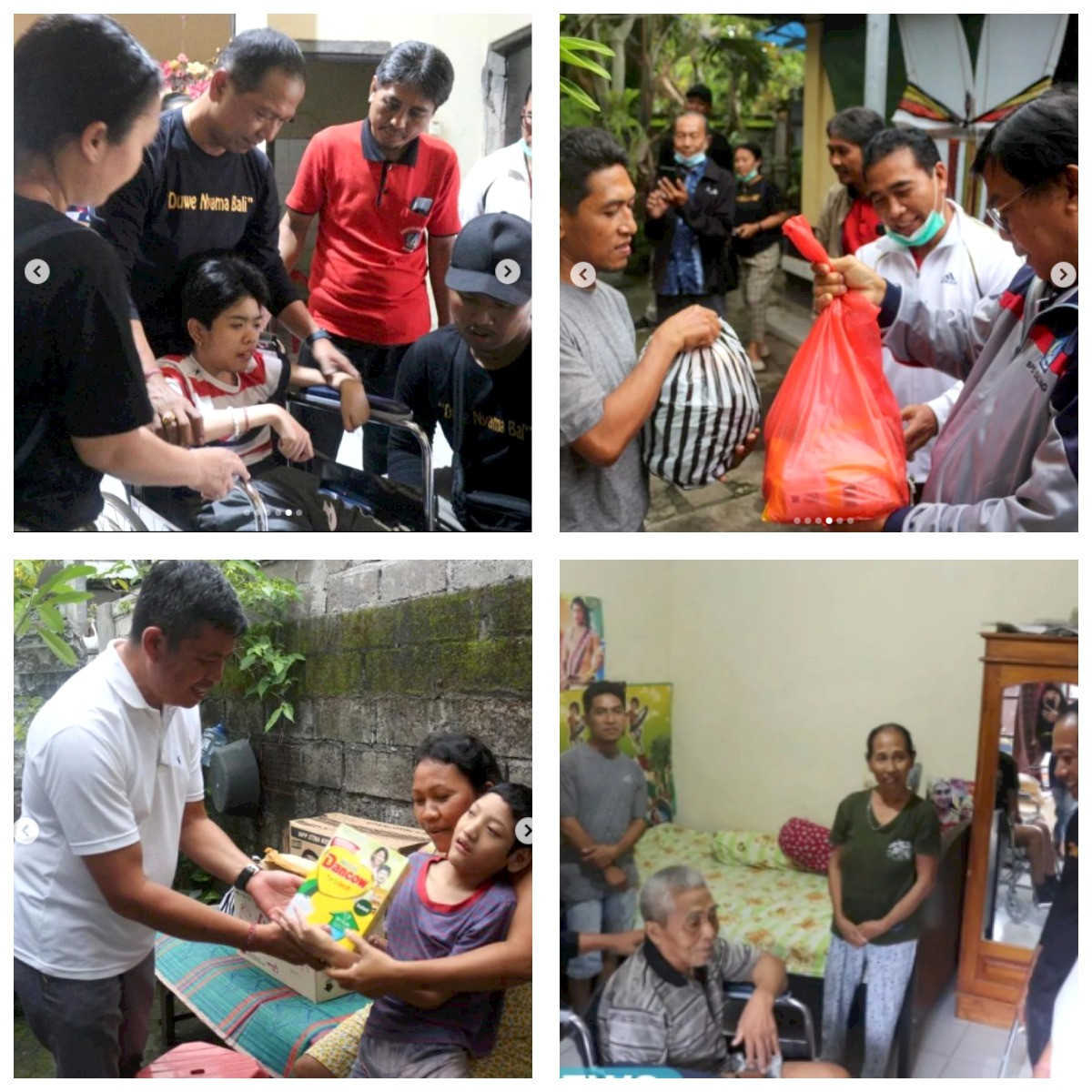 Penyerahan Bantuan Kursi Roda, Kebutuhan Tambahan (Susu dan Diapers) serta Hasil Kebun Ketahanan Pangan Desa Dalung