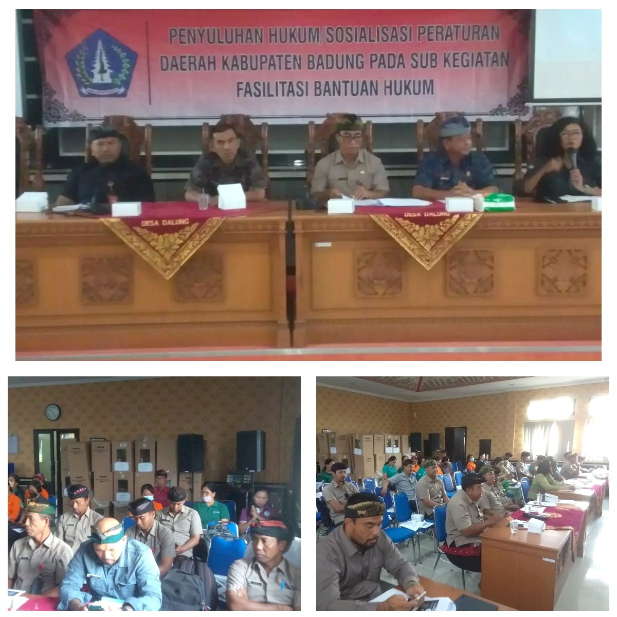 Penyuluhan Hukum Sosialisasi Peraturan Daerah Kabupaten Badung di Desa Dalung