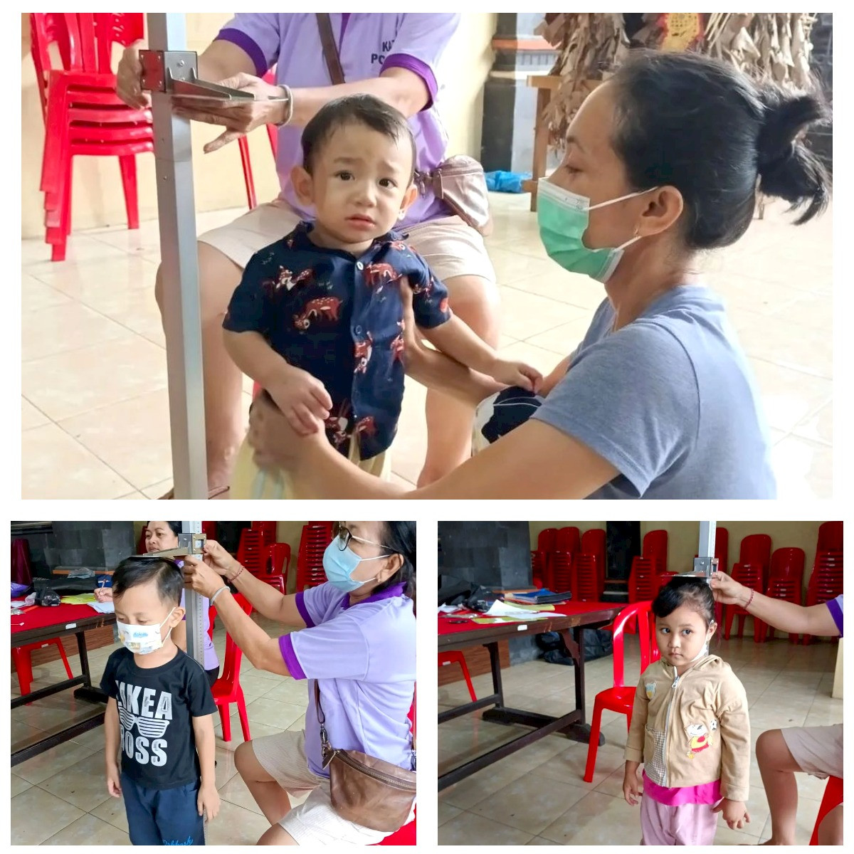 kegiatan Posyandu di Desa Dalung yang dilaksanakan di Banjar Tegaljaya.