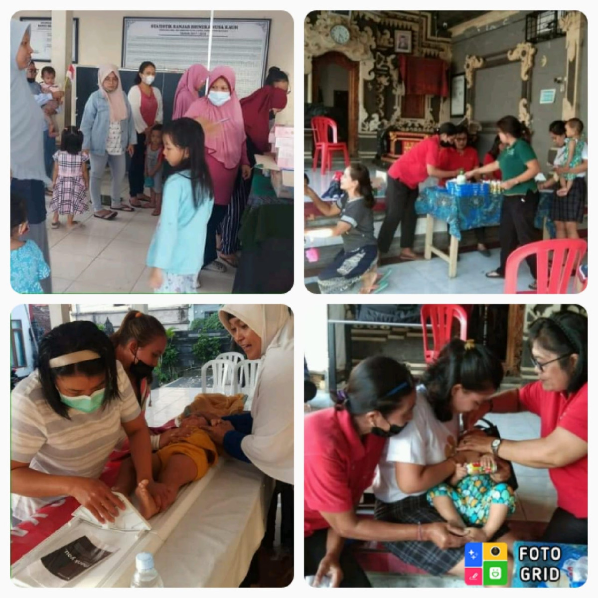 kegiatan Posyandu di Desa Dalung yang dilaksanakan di Banjar Taman Tirta
