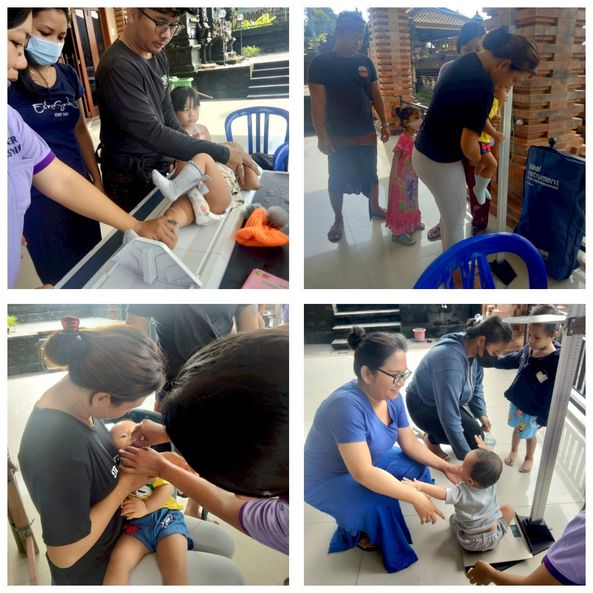 kegiatan Posyandu di Desa Dalung yang dilaksanakan di Banjar Gaji