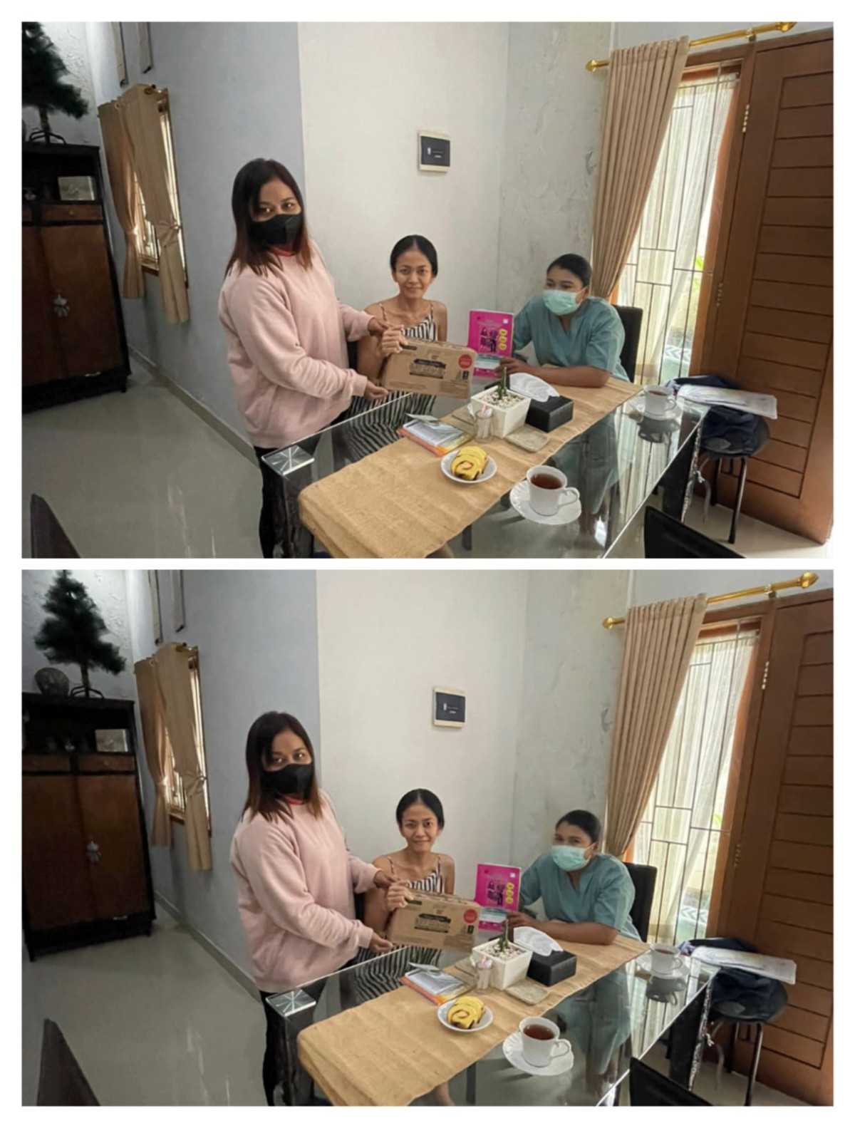 Kegiatan Pendampingan dan Pemeriksaan bagi Ibu Hamil dan Penyerahan bantuan tambahan asupan Gizi bagi Bumil, Pemeriksaan ANC Kader TPK Desa Dalung