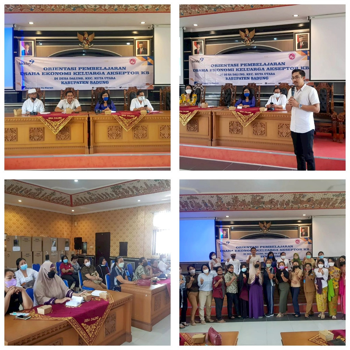 Kegiatan Orientasi Pembelajaran Usaha Ekonomi Keluarga Akseptor KB di Desa Dalung