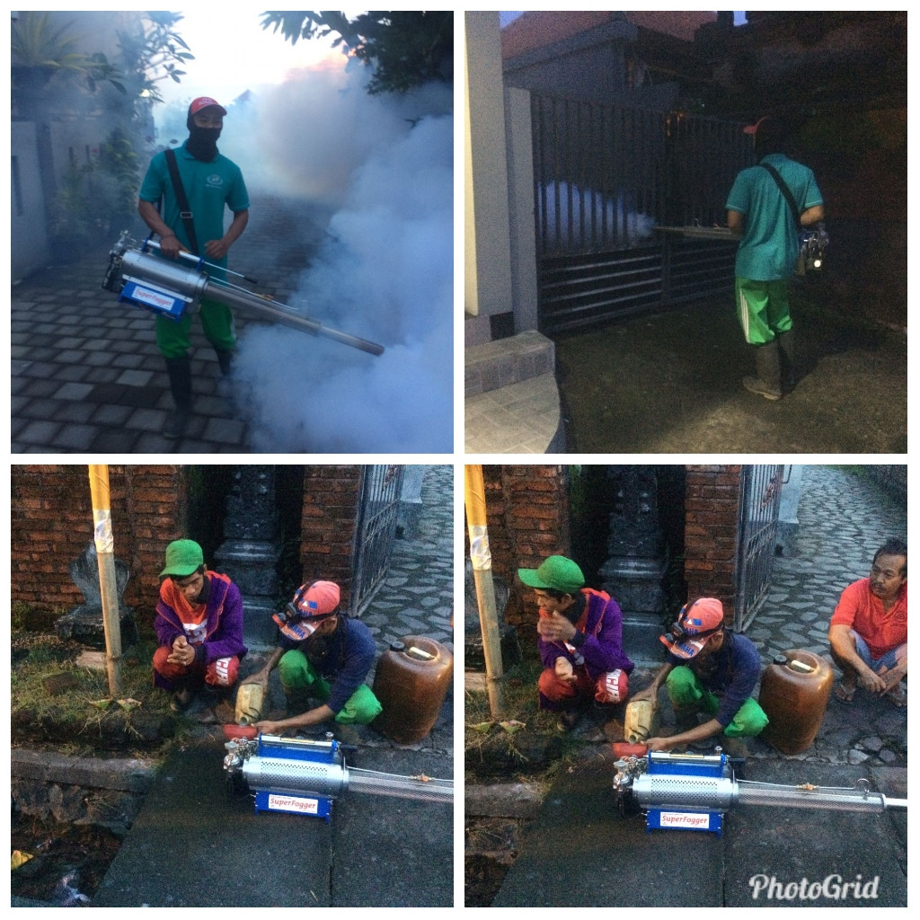 Kegiatan Foogging Pemberantasan Sarang Nyamuk di Desa dalung