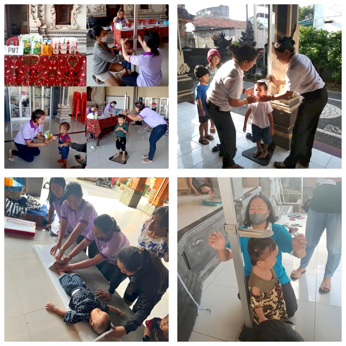 Kegiatan Posyandu balita di Desa Dalung