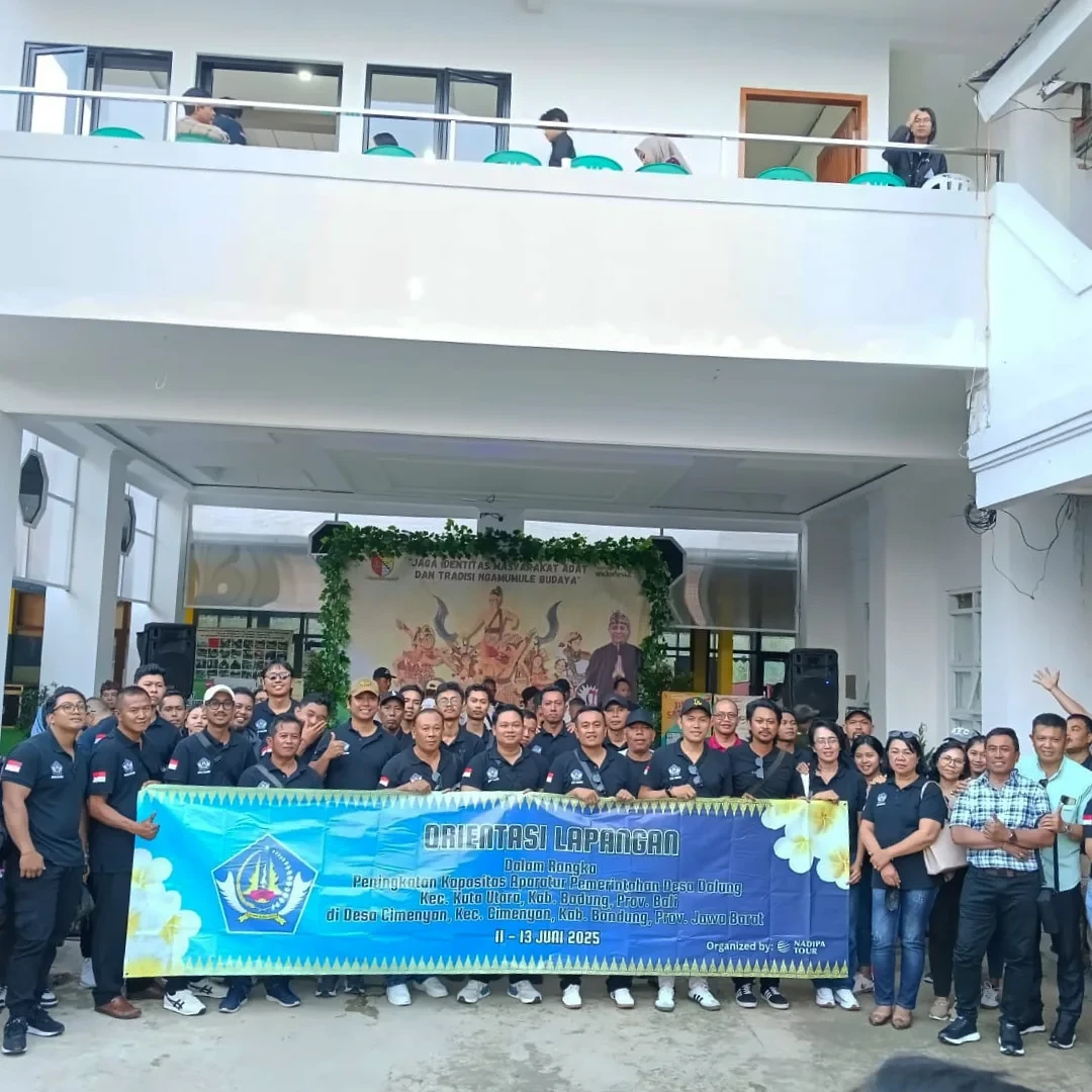 Kegiatan Orientasi Lapangan Peningkatan Kapasitas dan Wawasan Perangkat Desa, Staf Desa, BPD Dalung dan KIM Desa Dalung