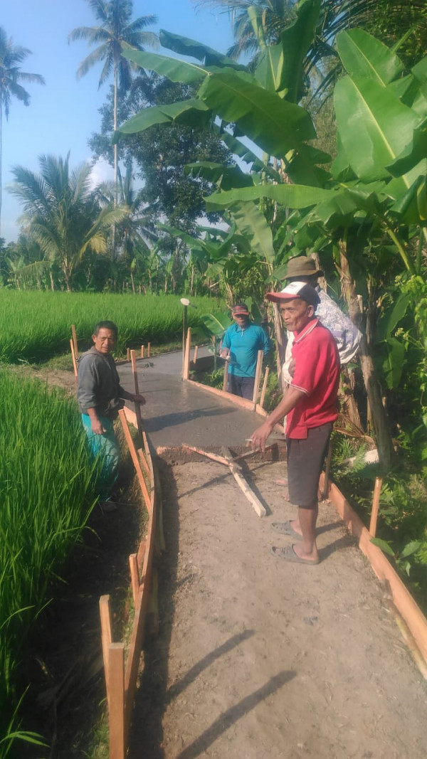 Pembuatan jalan usaha tani