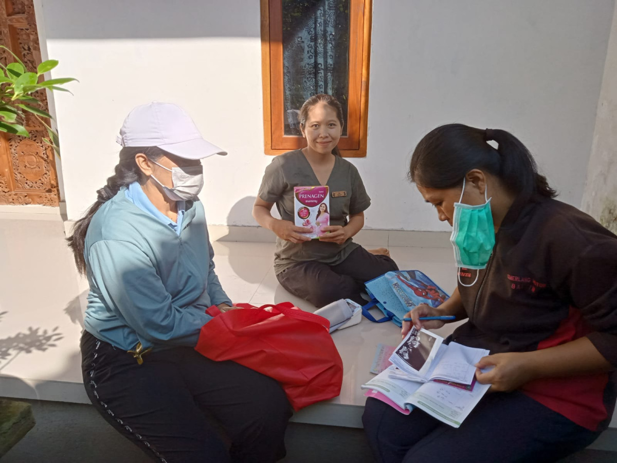 Kunjungan Ibu Hamil dan Ibu Nifas Oleh kader KPM dan Puskesmas Sidemen
