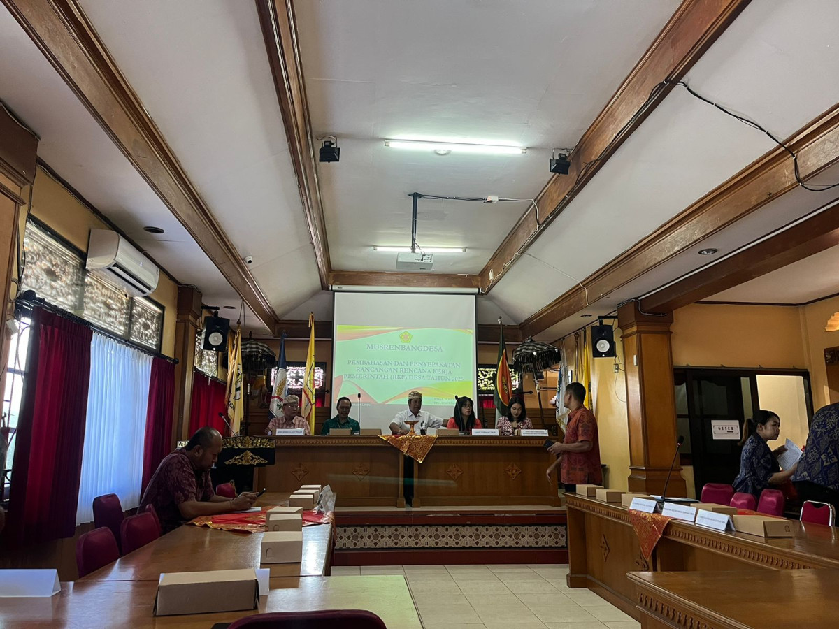 MUSREMBANGDESA PEMBAHASAN DAN PENYEPAKATAN RANCANGAN RENCANA KERJA  PEMERINTAH (RKP) DESA TAHUN 2025