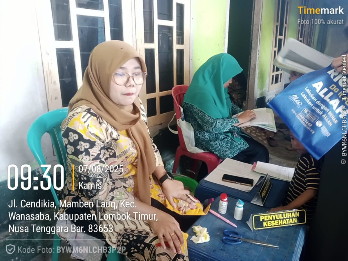 Pencatatan hasil posyandu