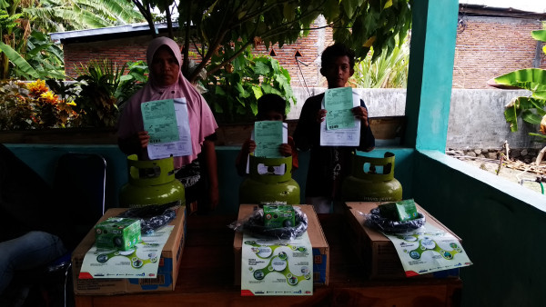 penerimaan kompor gas dan tabung gas gratis