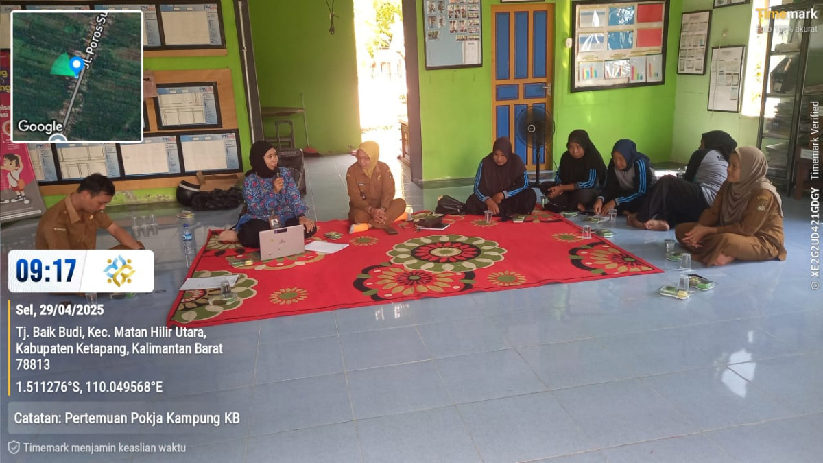 Penguatan Pokja Kampung KB oleh PLKB Kecamatan Matan Hilir Utara