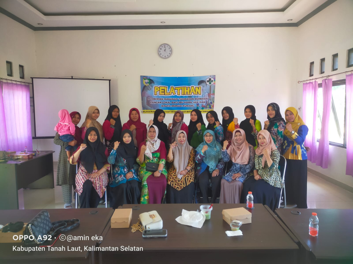 Pelatihan Pemberian Makanan Tambahan Bergizi Berbasis Pangan Lokal bagi Ibu Hamil, KEK dan Balita Gizi Kurang