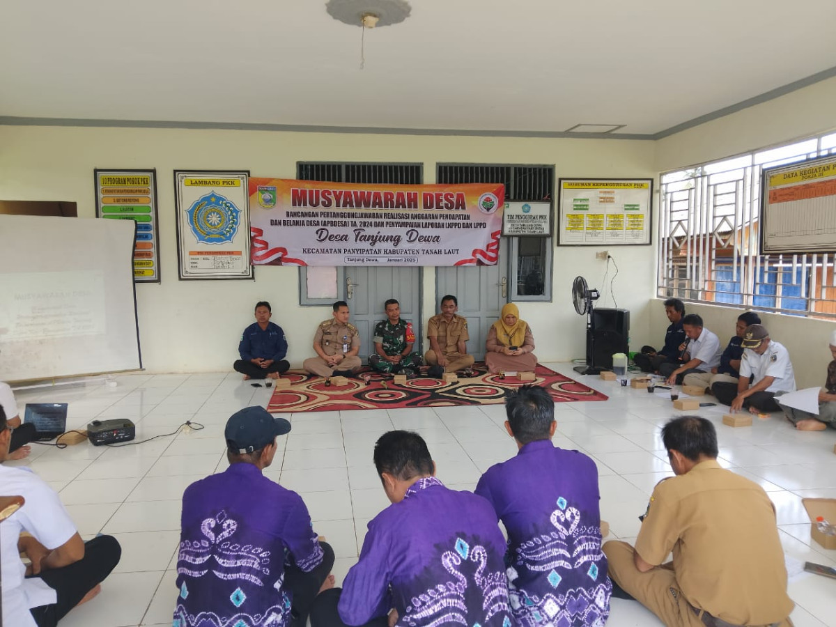 MUSYAWARAH DESA PERTANGGUNGJAWABAN APBDES 2024