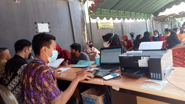 Pencairan BPUM bagi warga Desa Bingkulu