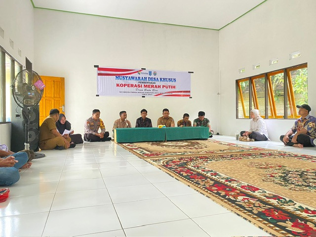 Musyawarah Desa Khusus Pembentukan Pengurus Koperasi Merah Putih