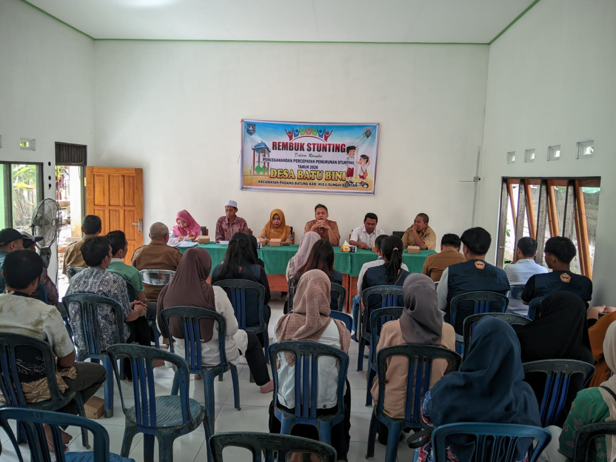 Rembuk Stunting desa Batu Bini