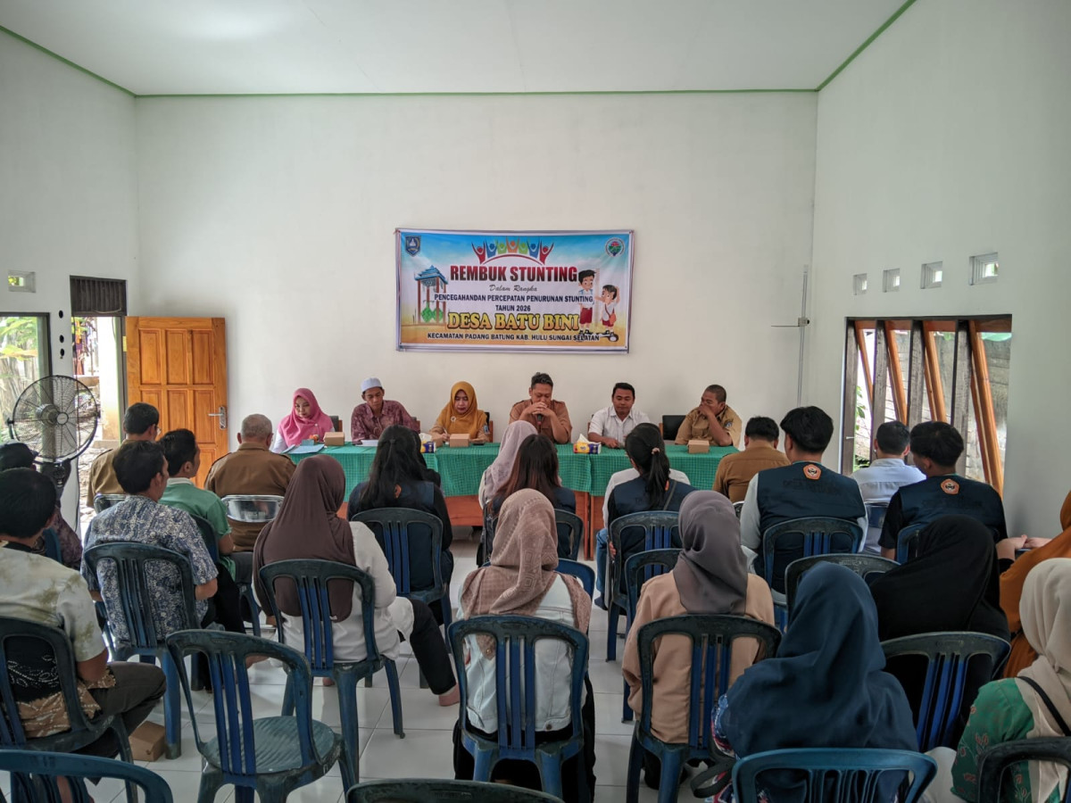Rembuk Stunting desa Batu Bini
