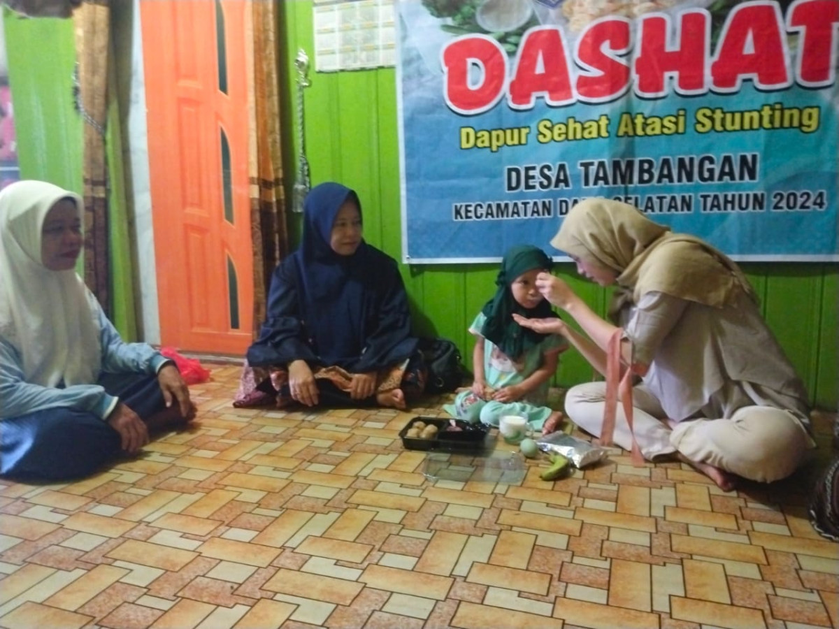 Pendampingan pemerian Makanan Tambahan pada Anak Stunting
