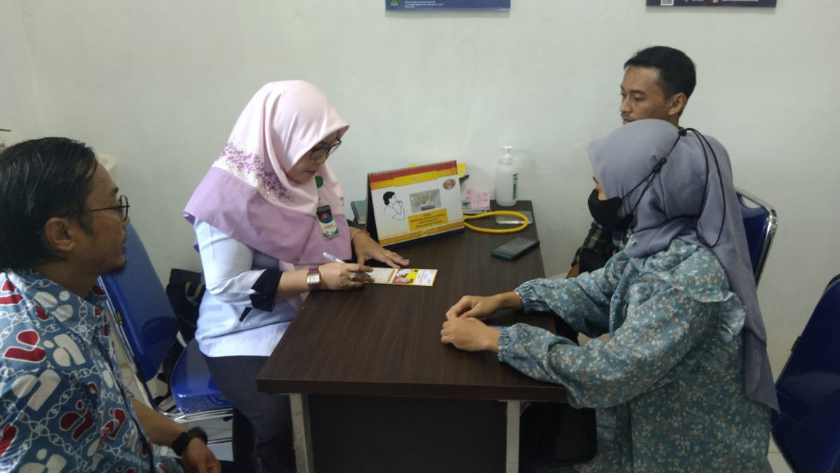 KIE Perorangan bagi peserta KB Aktif sesuai dengan standar pelayanan kepada pasangan usia subur