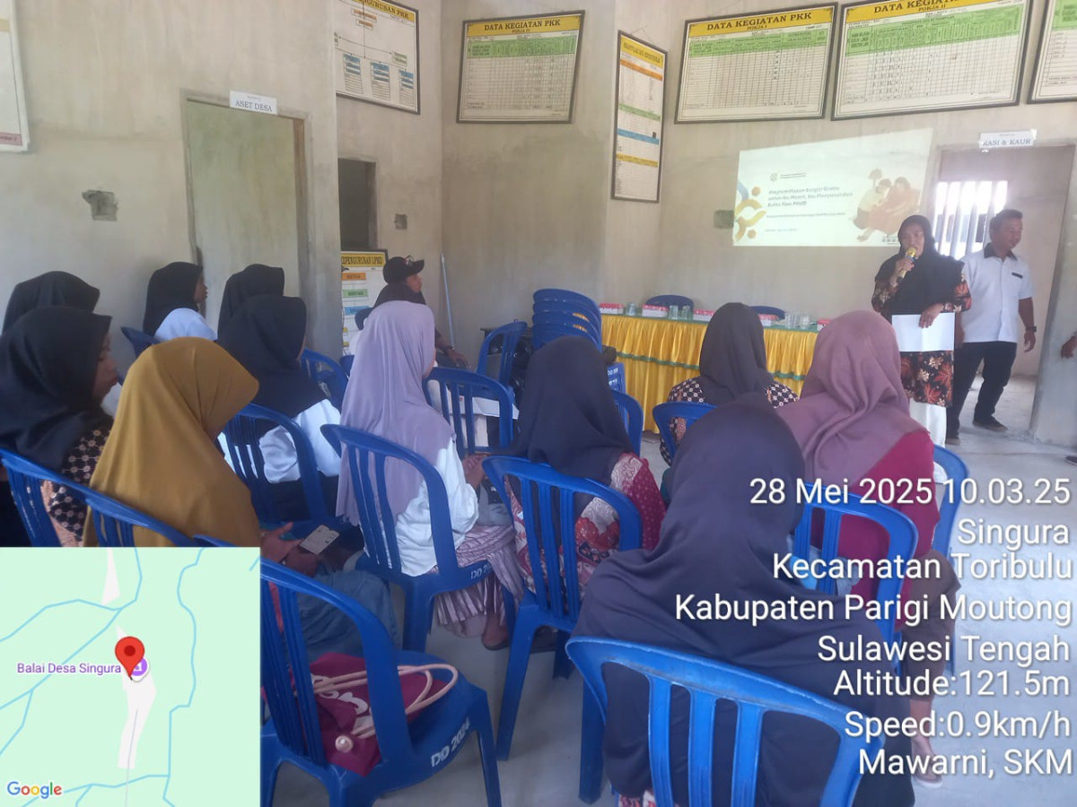 Rapat Koordinasi penguatan data sasaran MBG desa Singura