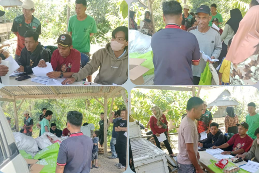 Pemberian bantuan pangan kepada KRS