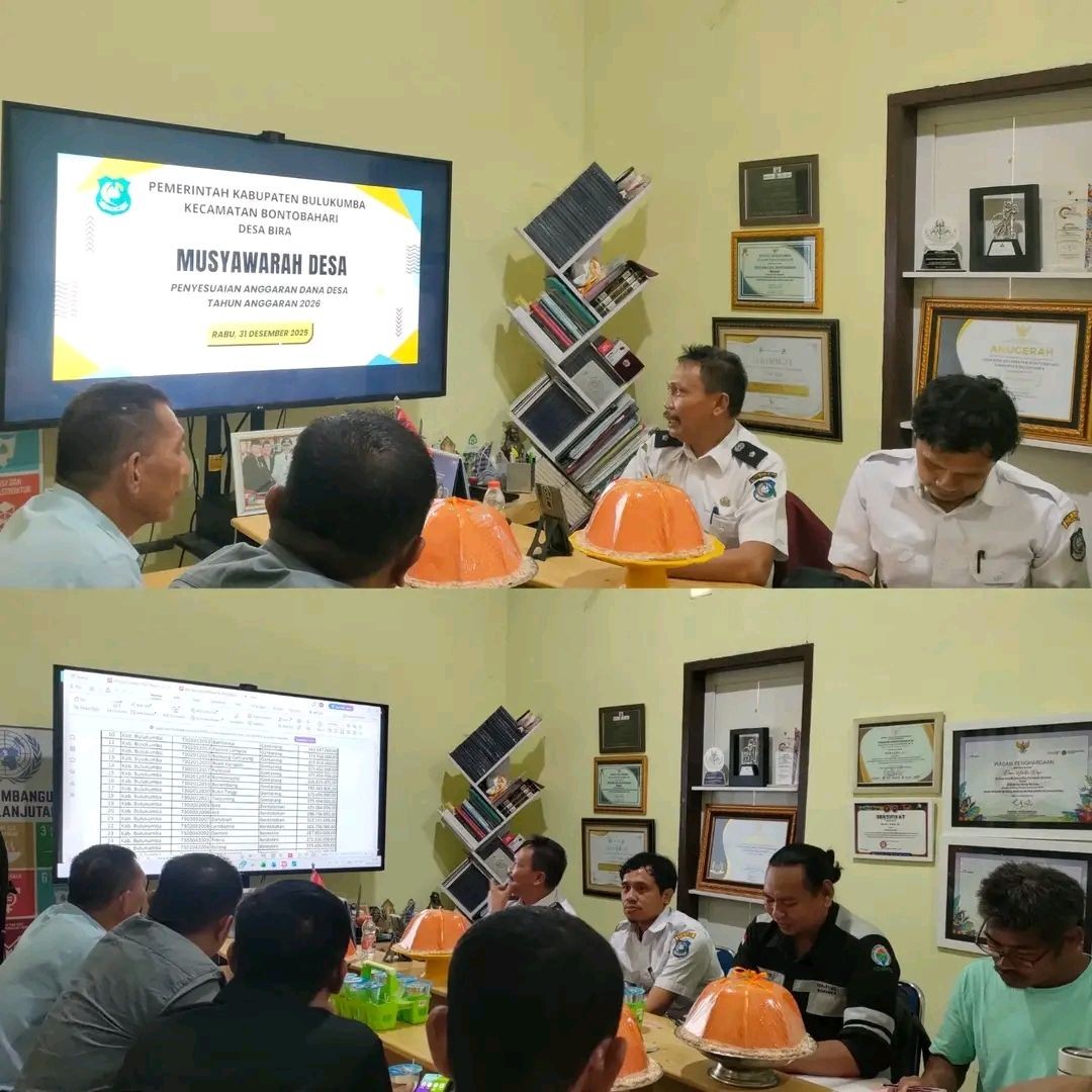 Musyawarah Desa terkait penyesuaian Anggaran tahun 2026