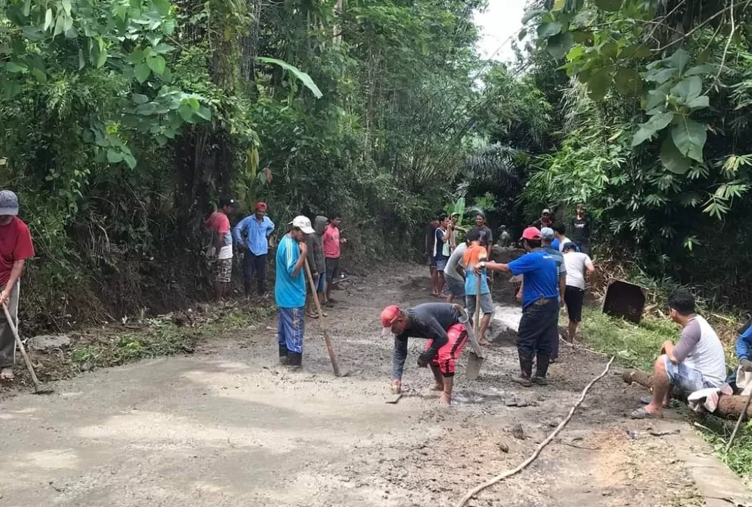 DRAINASE DAN PENGERASAN JALAN DESA