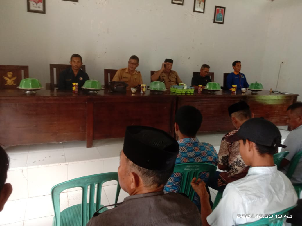 Penetapan Penerima BLT dan Aset Desa dan pengusulan Data