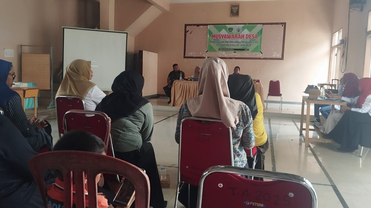 Musyawarah Desa pembahasan dan penetapan APBDes perubahan TA 2025
