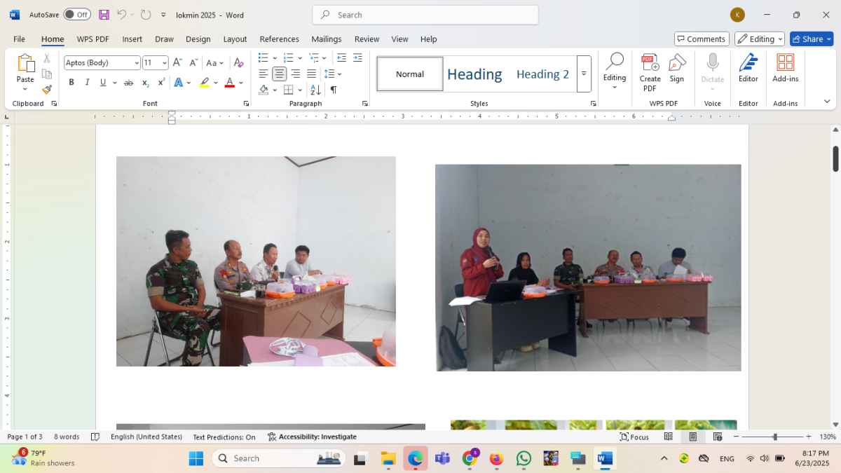 PERTEMUAN LOKMIN TINGKAT KECAMATAN